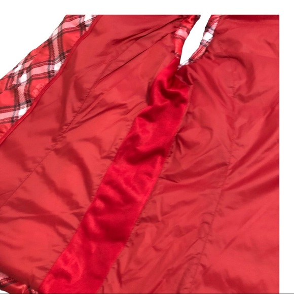 Tommy Hilfiger red plaid tufted quilted‎ fitted puffy puffer vest size XS new - Picture 12 of 13
